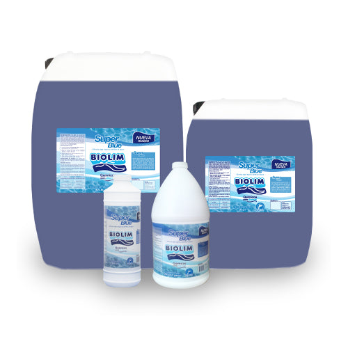 Super Blue Biolim – Eliminador de Algas y Clarificador para Albercas