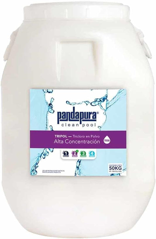 Tricloro en Polvo de Alta Concentración - PandaPura (10 bolsas de 5 kg)