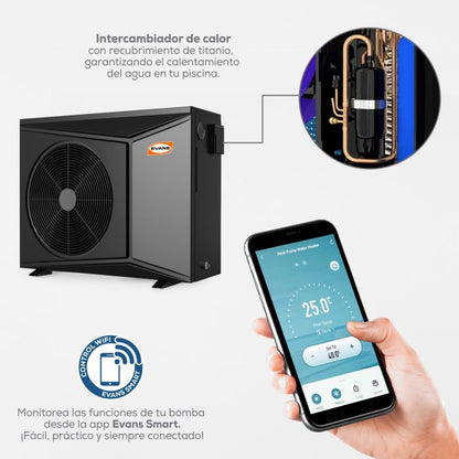 Bomba de Calor para Piscina 60KBTU-1F - EVANS (BCA-60KBTU-1F)