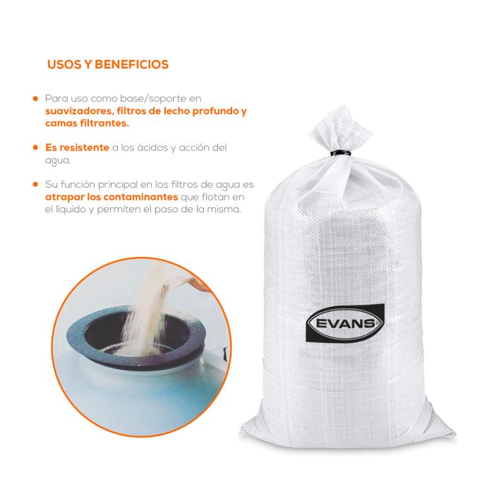 Grava sílica 8 kg - EVANS (GRAVA-8)