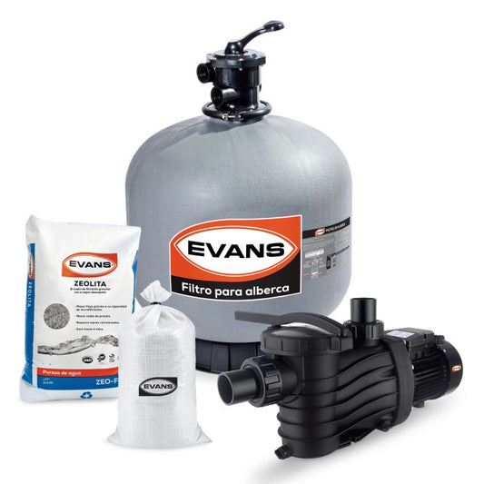 Kit para alberca 142 m³ - EVANS (KIT-BDP-2)