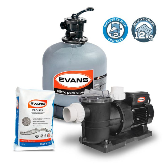 Kit para alberca 95 m³ - EVANS (KIT-SWIM-1)