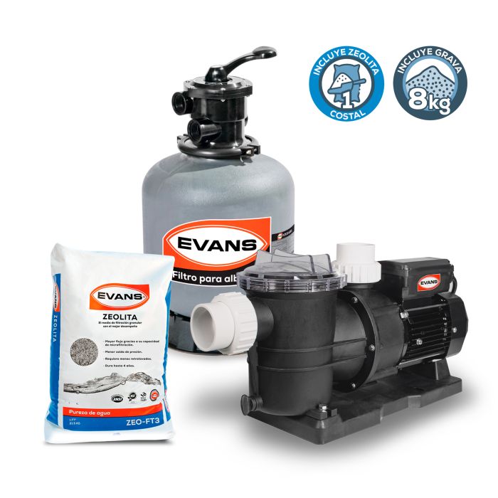 Kit para alberca 80 m³ - EVANS (KIT-SWIM-1/2)