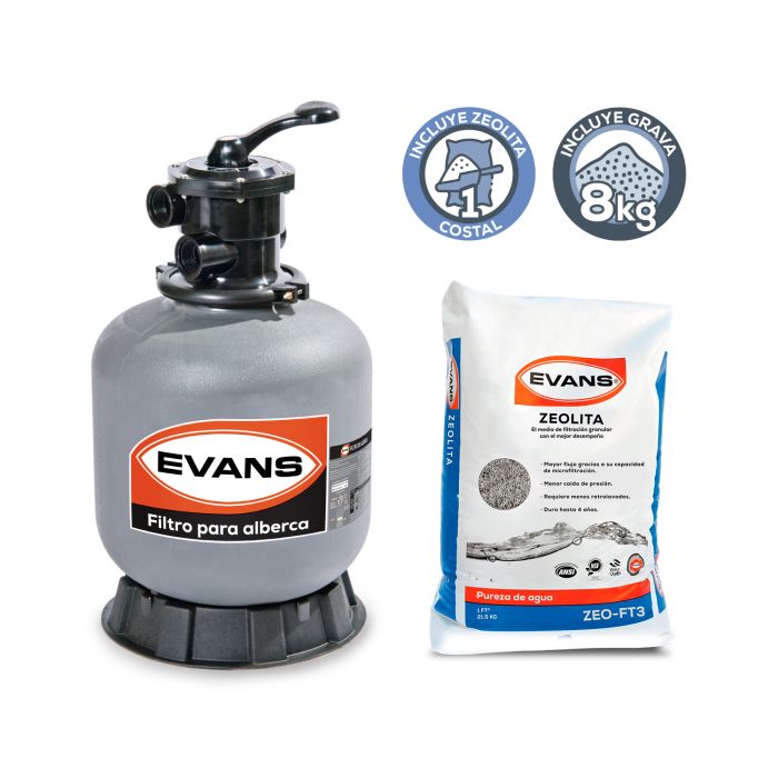 Kit para alberca 80 m³ - EVANS (KIT-SWIM-1/2)