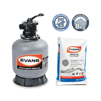 Kit para alberca 80 m³ - EVANS (KIT-SWIM-1/2)