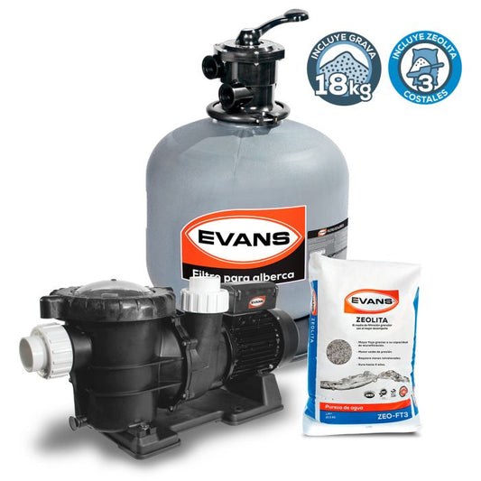 Kit para alberca 120 m³ - EVANS (KIT-SWIM-1.5)