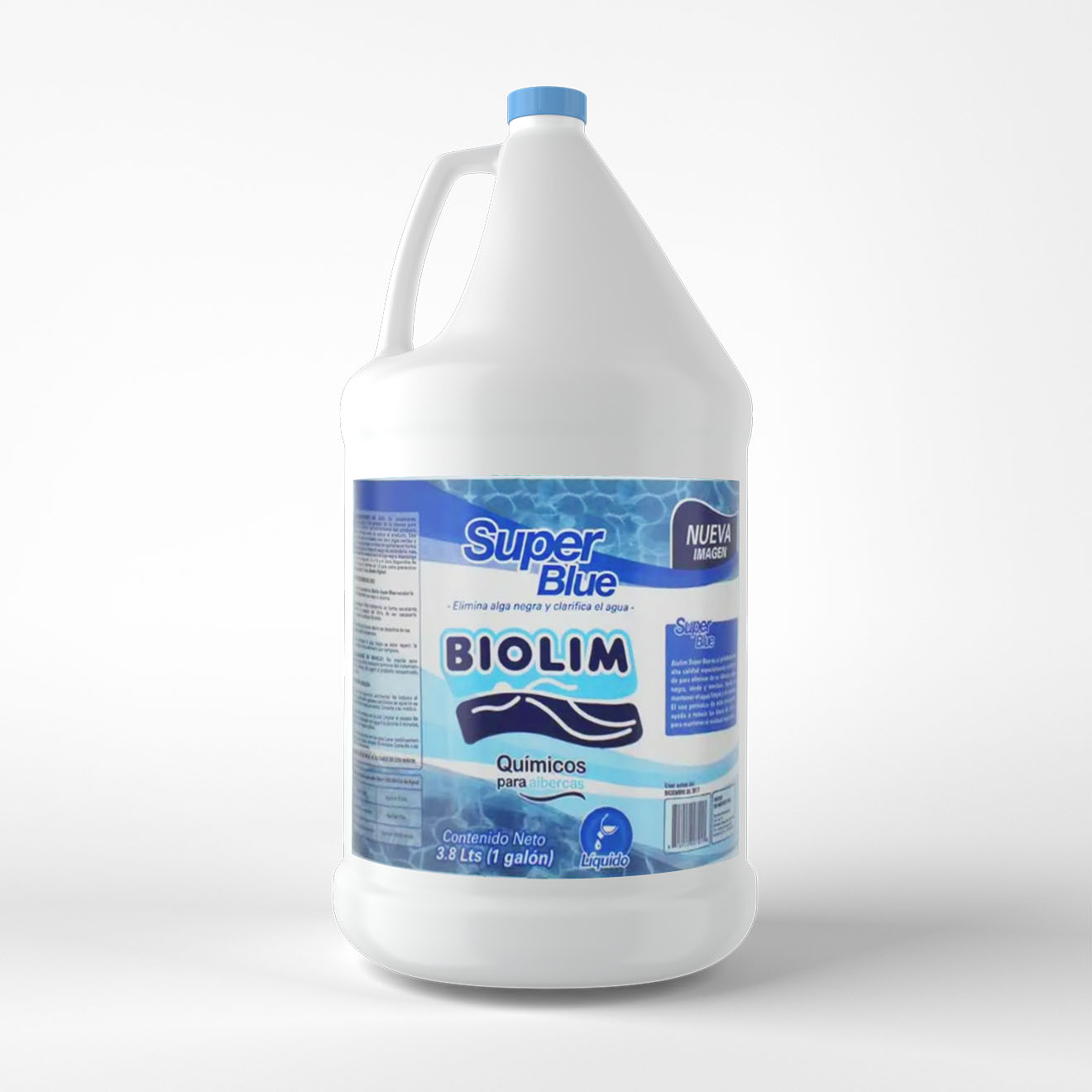 Super Blue Biolim – Eliminador de Algas y Clarificador para Albercas