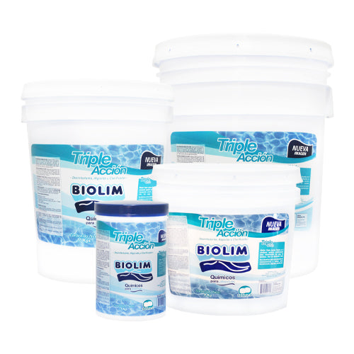 Triple Acción Tableta 3" Biolim – Cloro, Alguicida y Clarificador