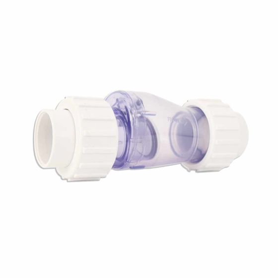 Válvula check transparente – PANDA POOL (PA-VC-1.5PVCRAC)