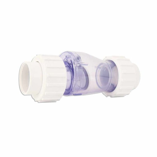 Válvula check transparente – PANDA POOL (PA-VC-1.5PVCRAC)