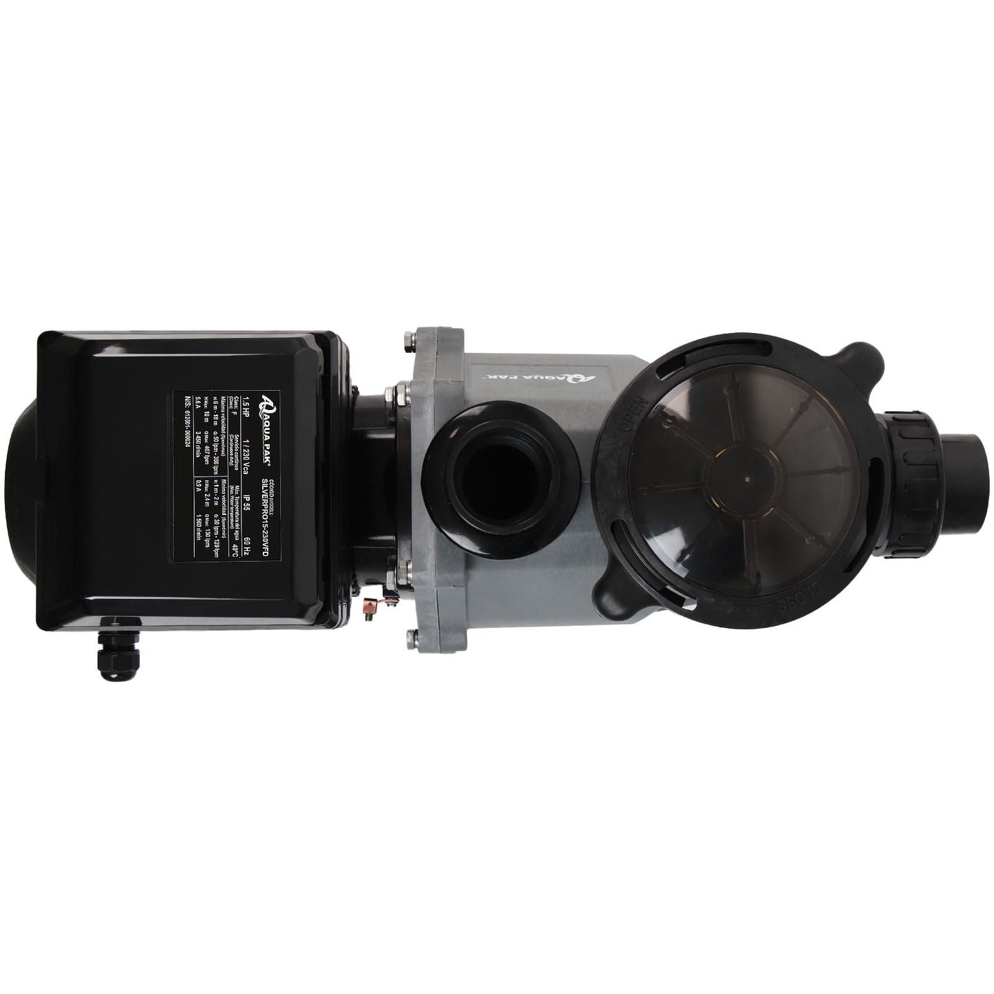 Motobomba AQUA PAK SILVER PRO - 1.5 Hp, 230 V - con Variador (SILVERPRO15-230VFD)